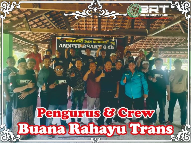 Tim Driver Crew Kurir Paket kilat Profesional BRT Buana Rahayu Trans Travel Shuttle door to door