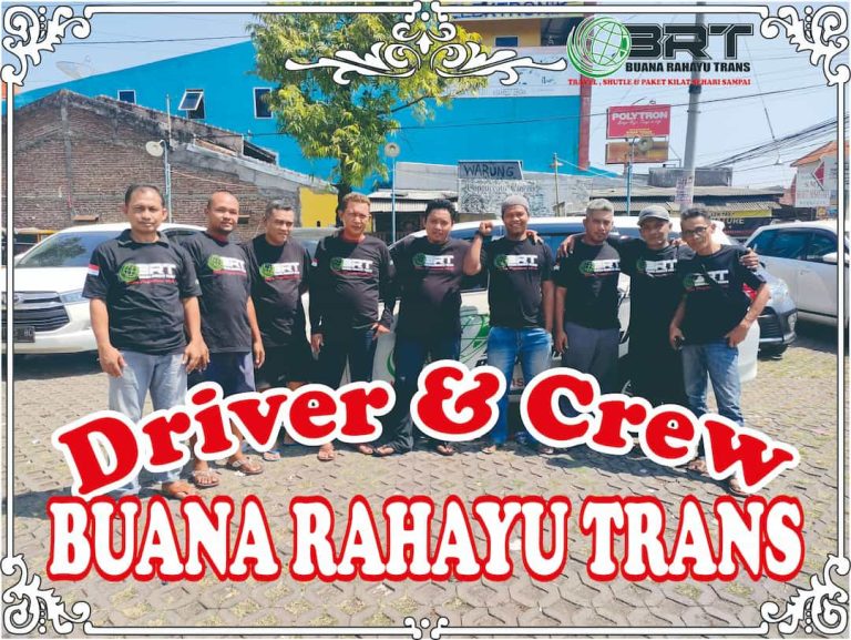 Driver kurir crew BRT Buana Rahayu Trans Travel Shuttle door to door dan Paket Kilat sehari sampai