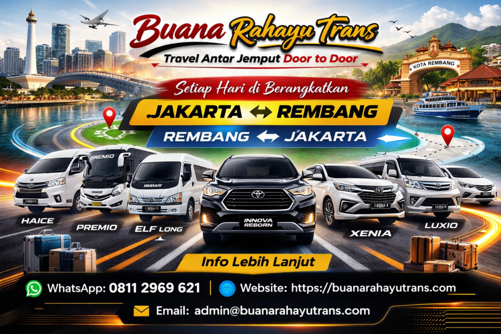 Travel Jakarta Rembang Antar Jemput Door to door