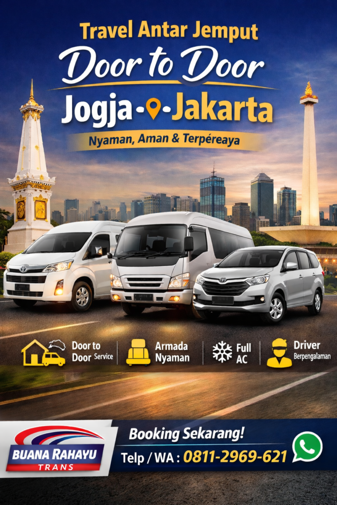 Travel Jogja Jakarta Antar jemput Door to door