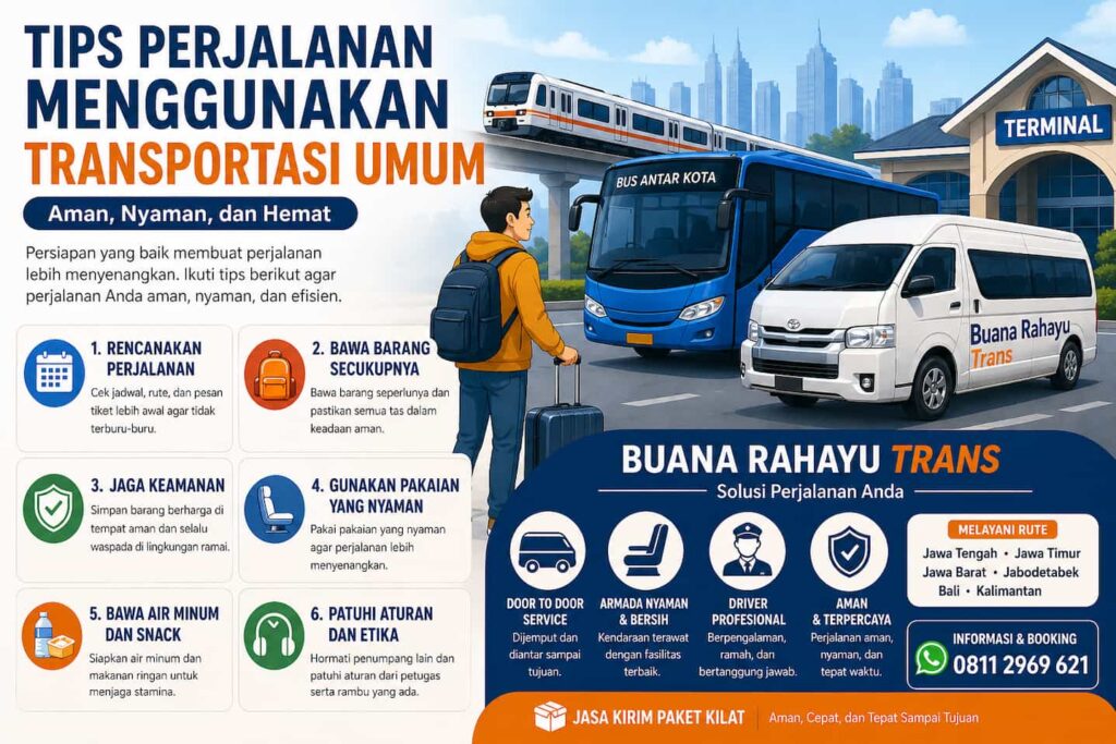 Tips Mengunakan Transportasi Umum