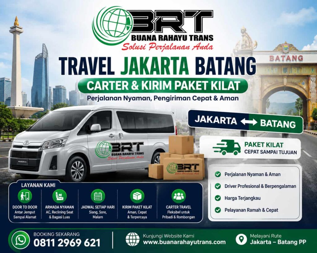 Travel Jakarta Batang Carter dan Kirim Paket Kilat