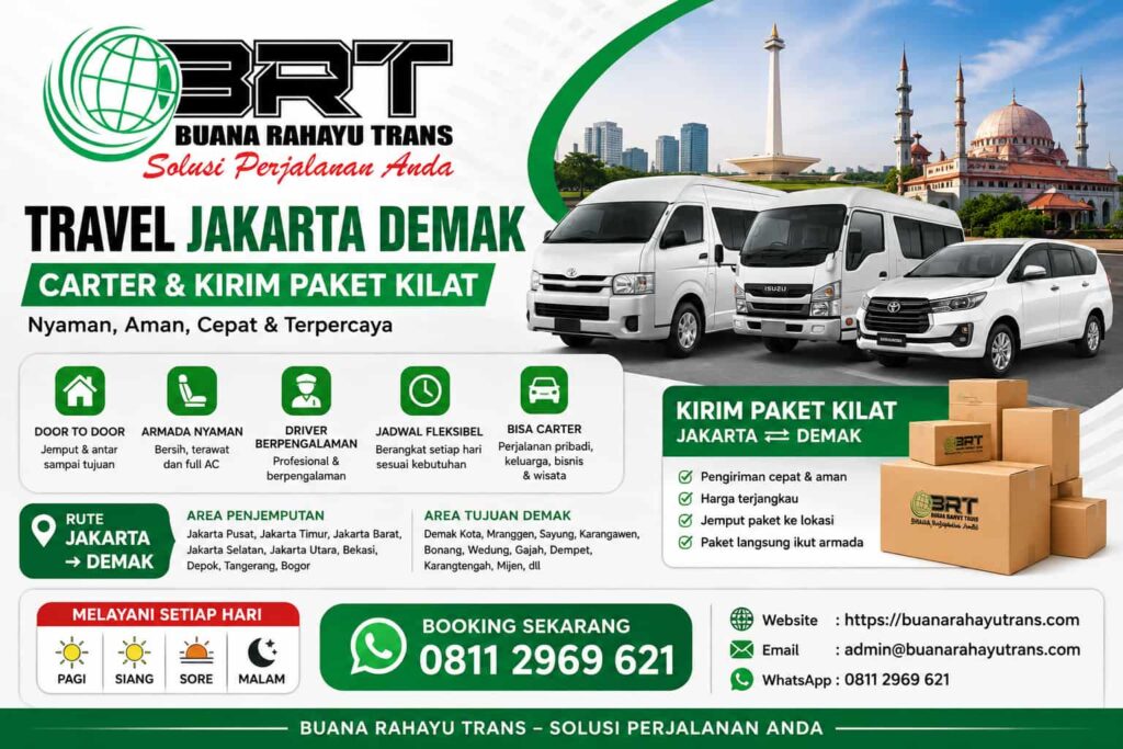 Travel Jakarta Demak Carter dan Kirim Paket Kilat