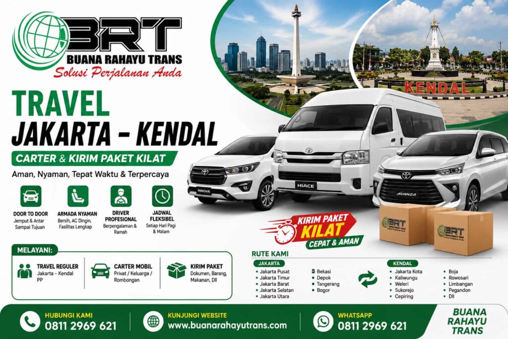 Travel Jakarta Kendal Carter dan Kirim Paket