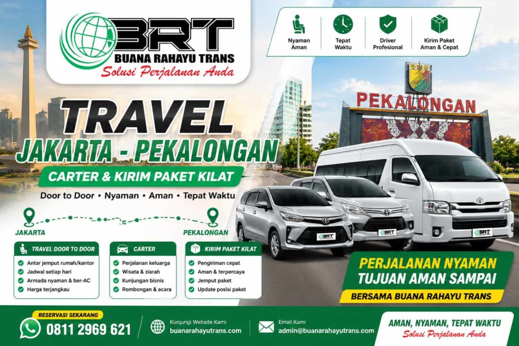 Travel Jakarta Pekalongan Carter dan Kirim Paket
