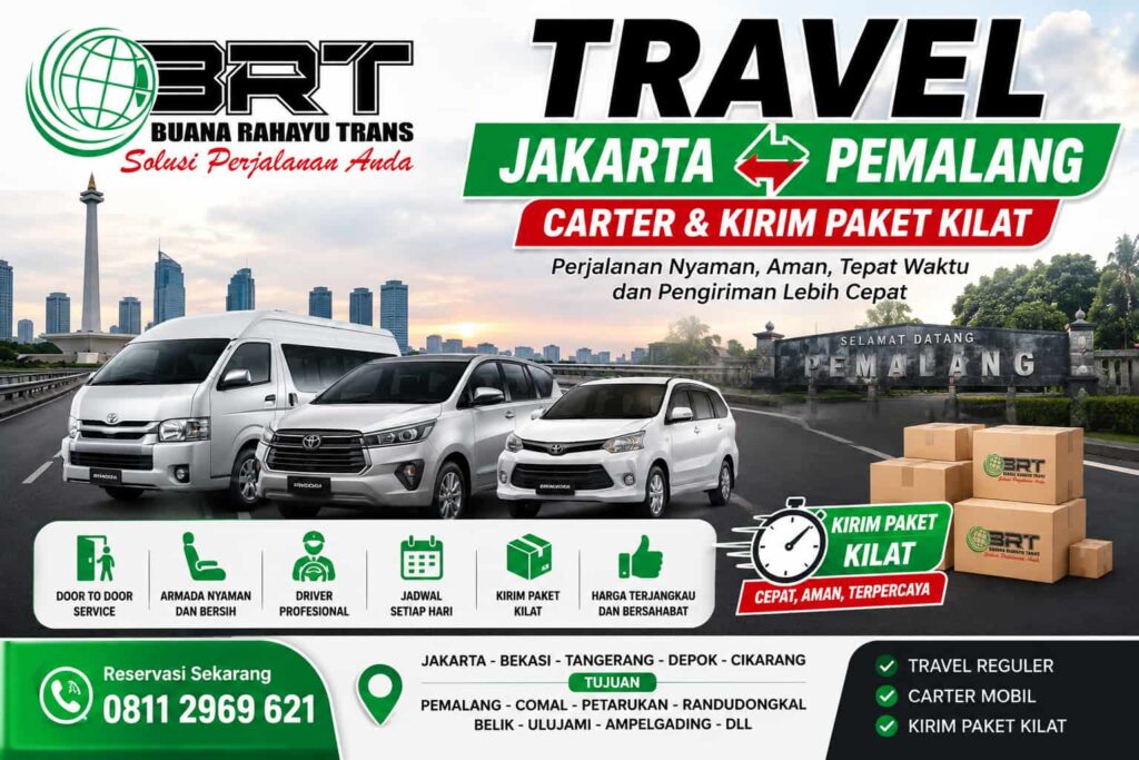 Travel Jakarta Pemalang Carter dan Kirim Paket
