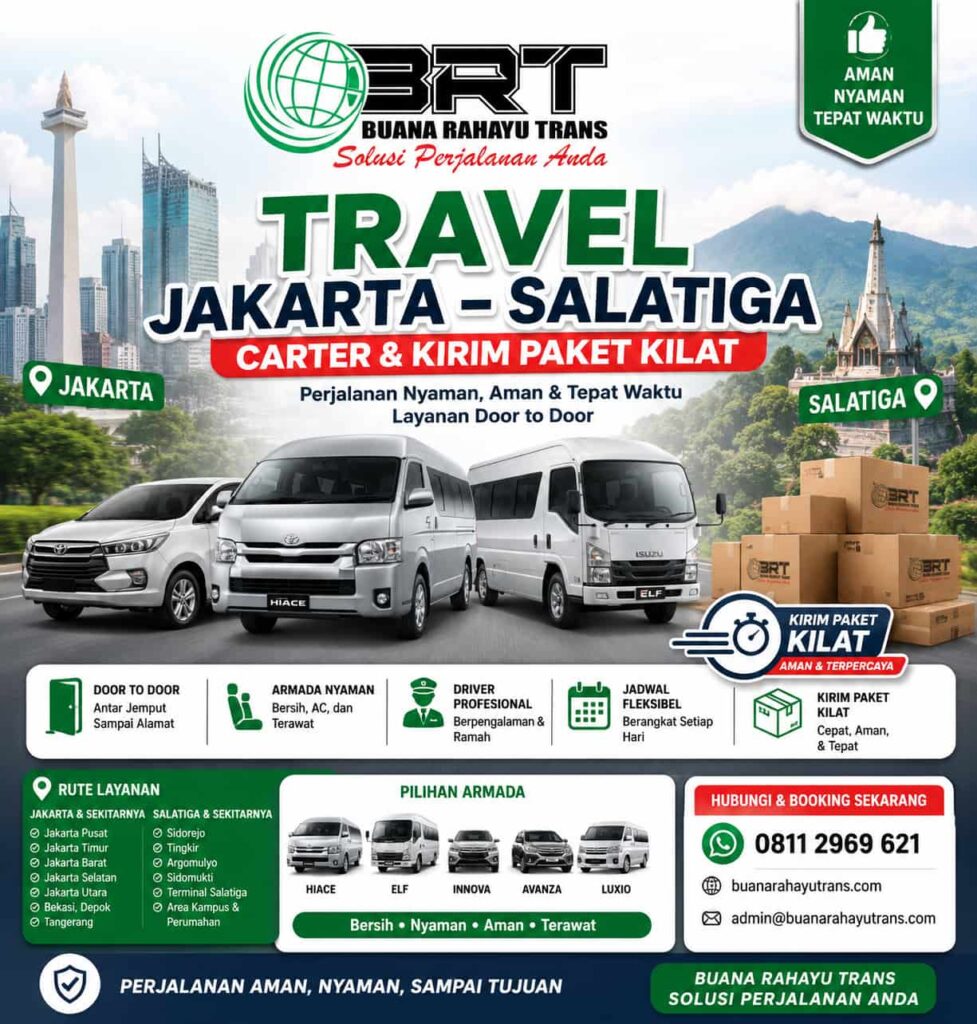 Travel Jakarta Salatiga Carter dan Kirim Paket Kilat