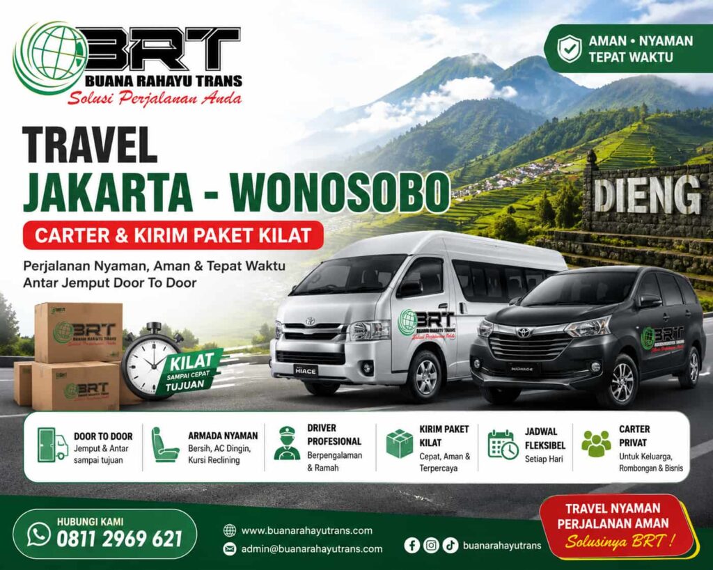Travel Jakarta Wonosobo Carter dan Kirim Paket