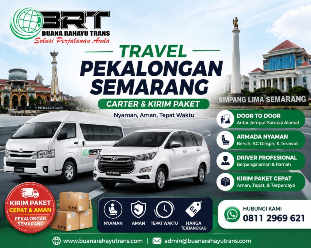 Travel Pekalongan Semarang Carter dan Kirim Paket