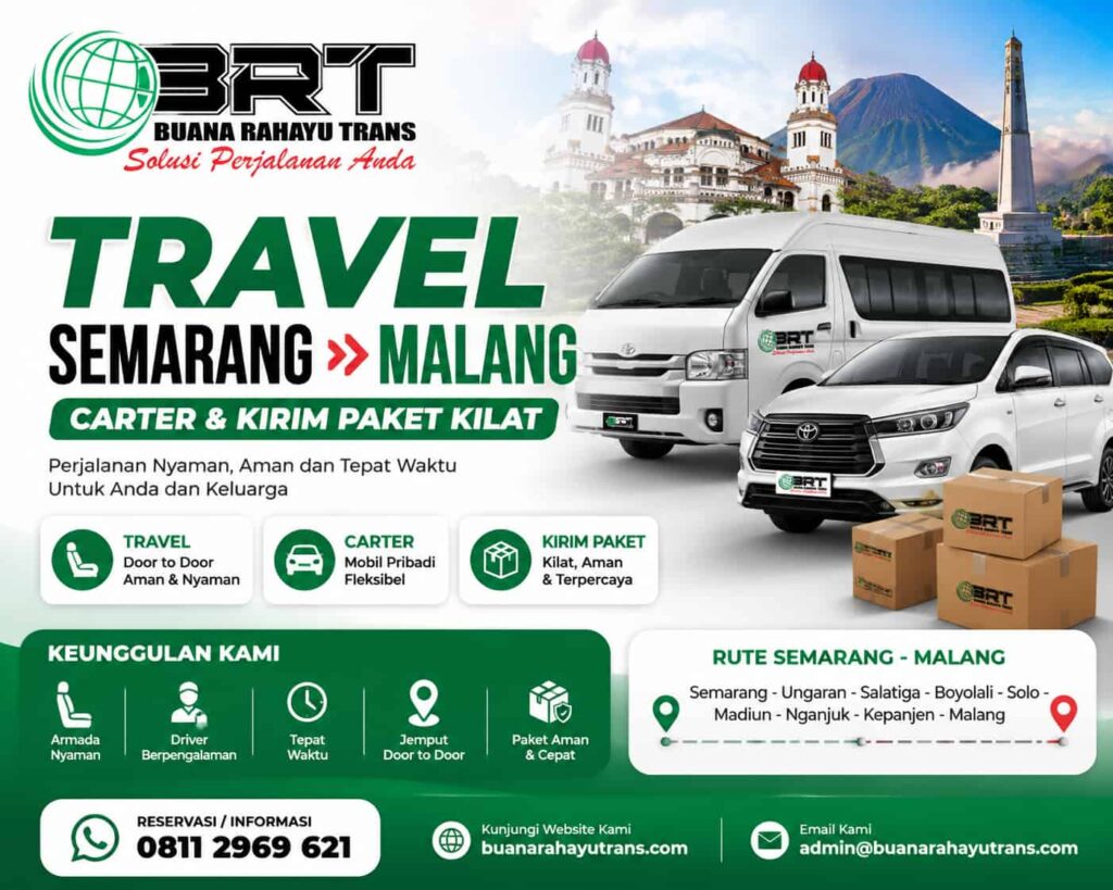 Travel Semarang Malang Carter dan Kirim Paket Kilat