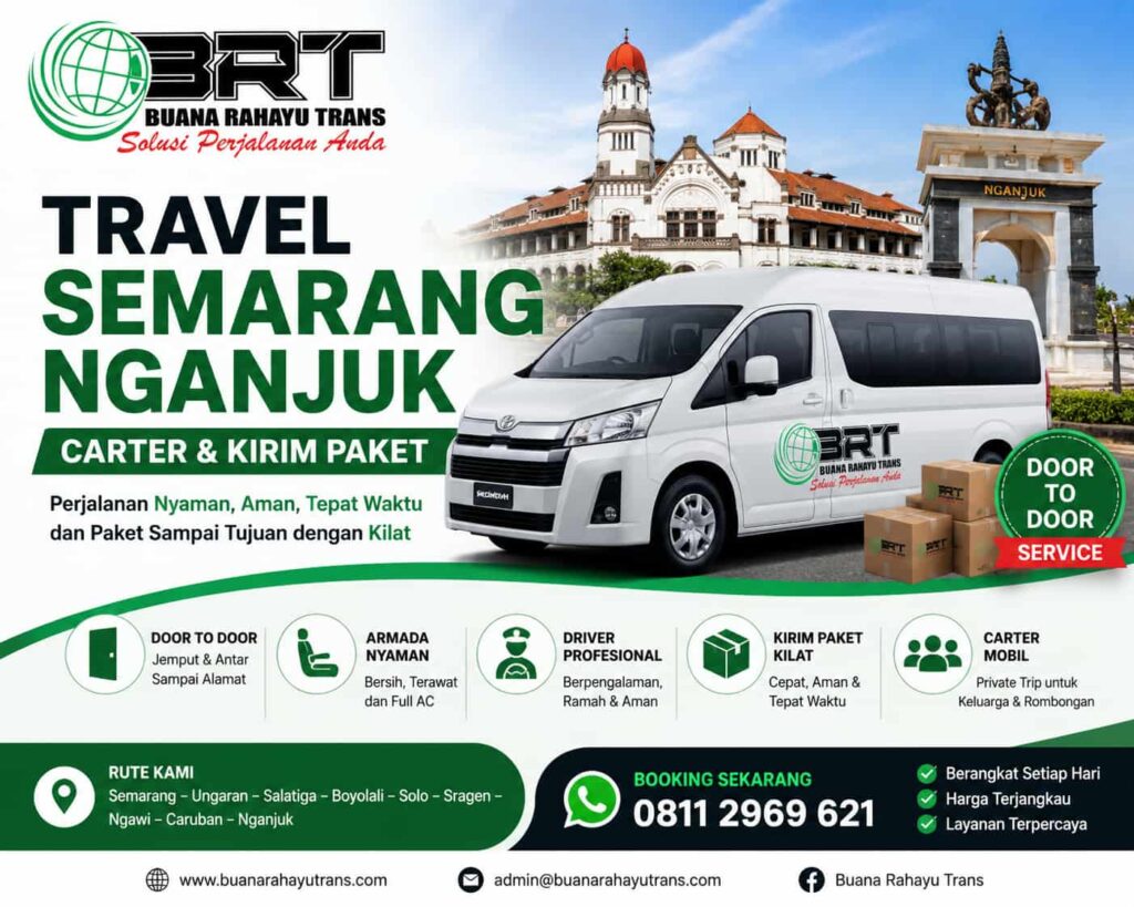 Travel Semarang Nganjuk Carter dan Kirim Paket Kilat