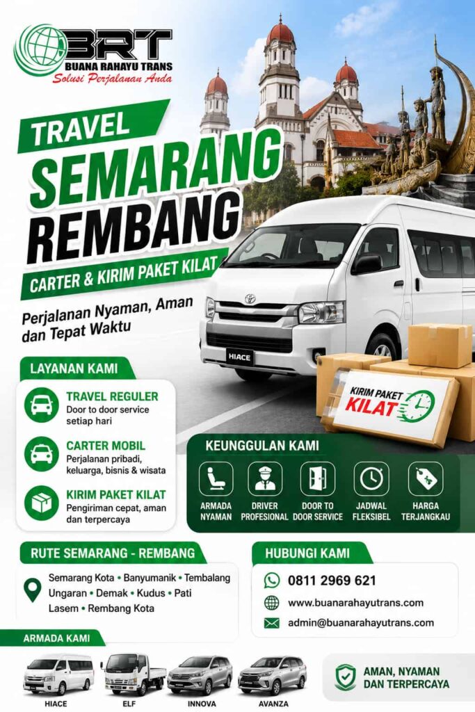 Travel Semarang Rembang Carter dan Kirim Paket Kilat