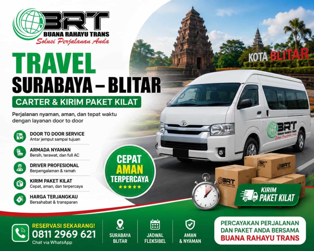 Travel Surabaya Blitar Carter dan Kirim Paket Kilat