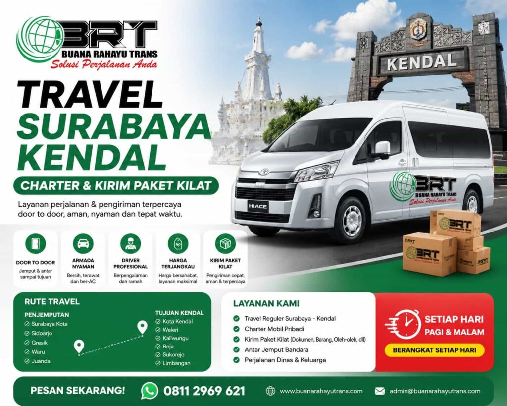Travel Surabaya Kendal Charter dan Kirim Paket kilat