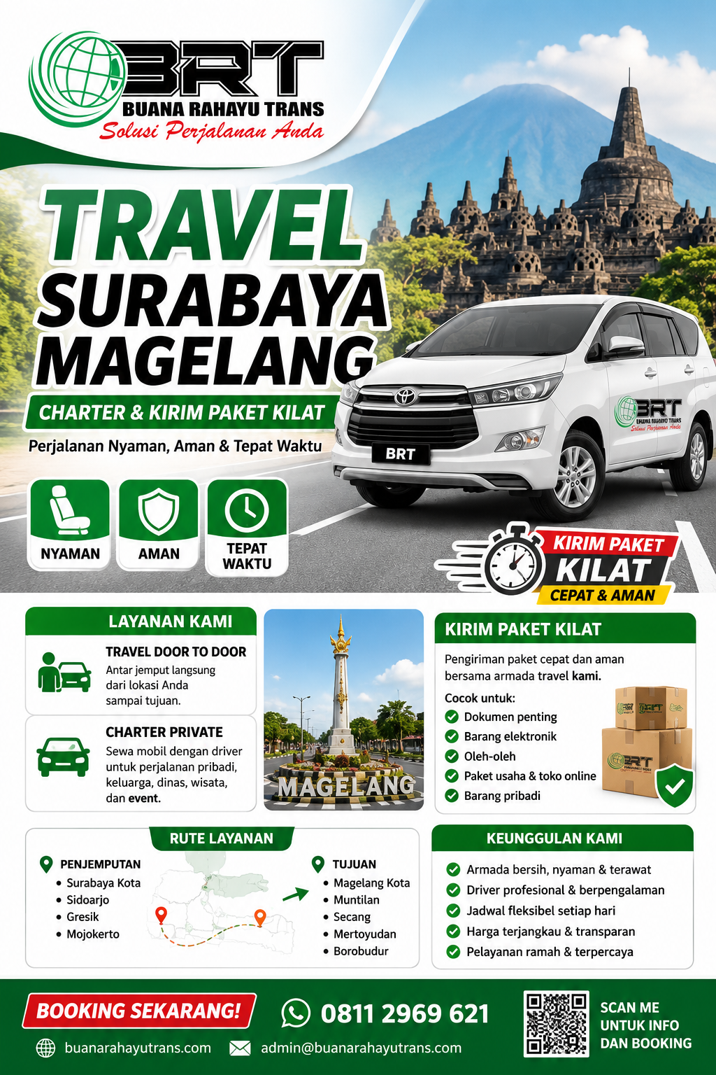 Travel Surabaya Magelang Carter dan Kirim Paket Kilat