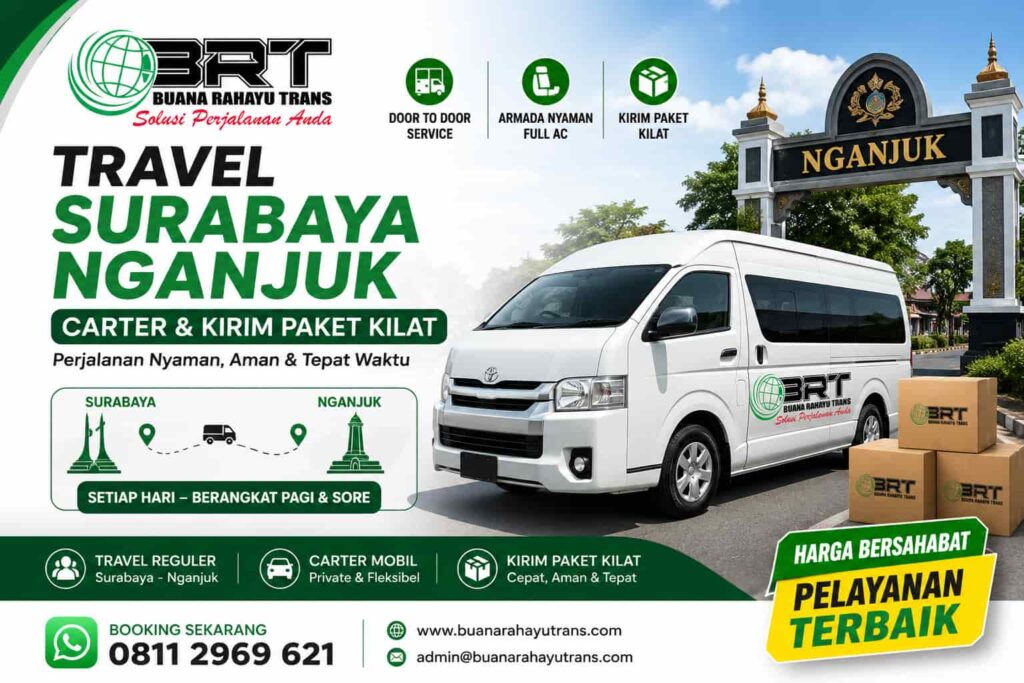 Travel Surabaya Nganjuk Carter dan Kirim Paket Kilat