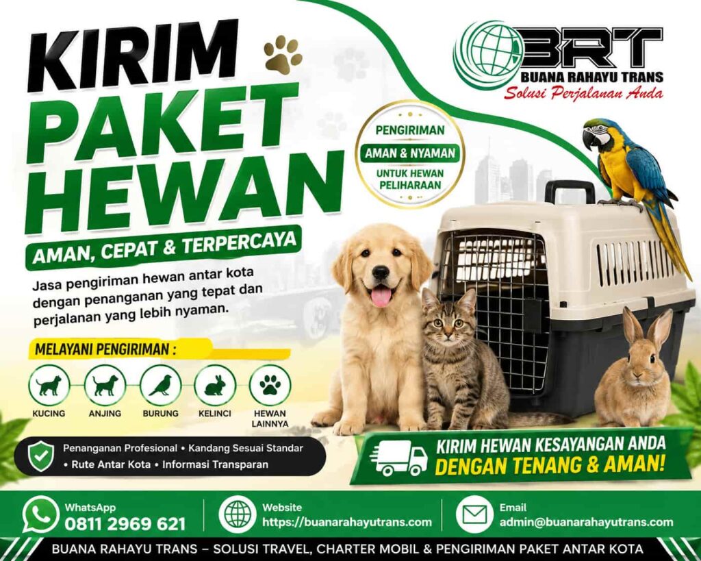 Jasa Kirim Paket Hewan Antar Jemput Hewan Door to door