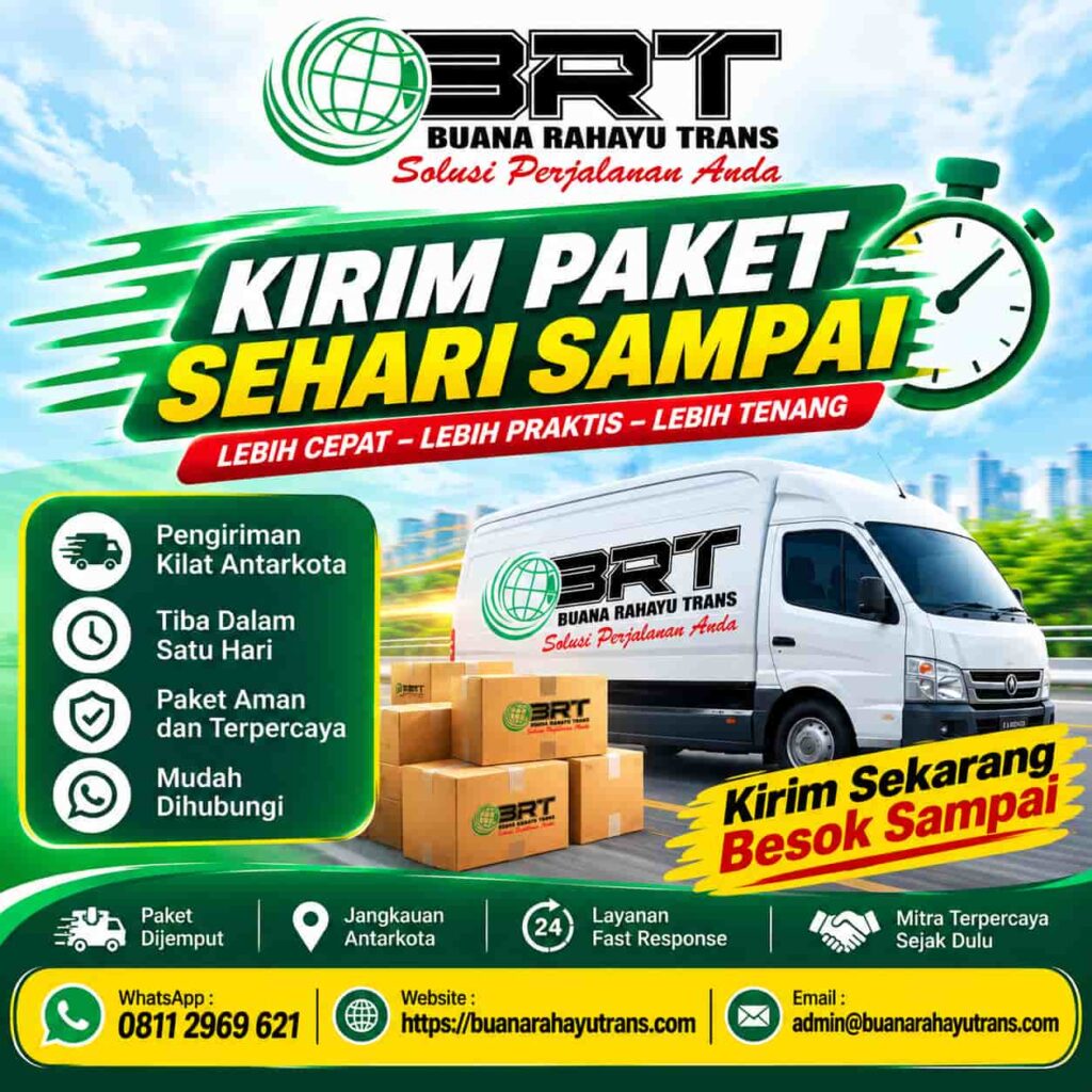 Kirim Paket Kilat Sehari Sampai Antar Kota Antar Provinsi Door to door