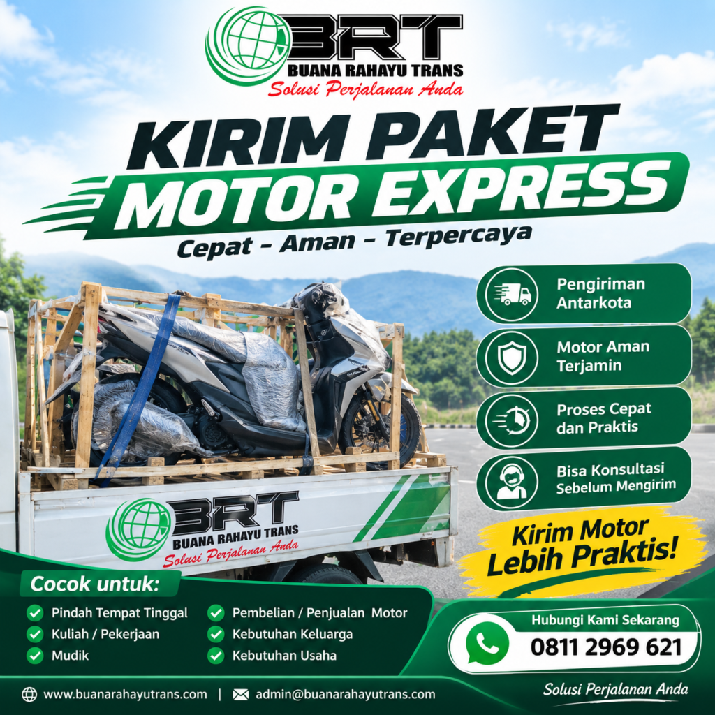 Jasa Kirim Paket Motor Express Di Pick up Dan Diantar Sesuai Alamat Tujuan