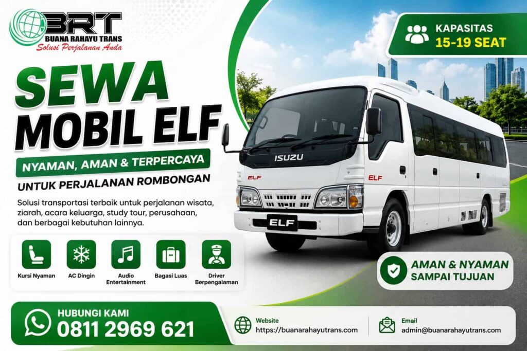 Sewa mobil atau Charter Travel Elf Long/ Short Dalam kota Maupun luar Kota Buana Rahayu Trans