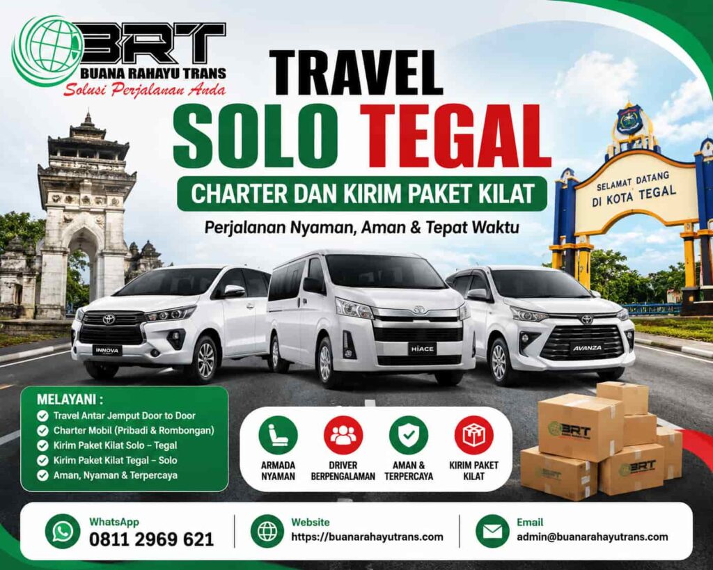 Travel Solo Tegal Antar Jemput Door to door, Charter Mobil Dan Kirim Paket Kilat